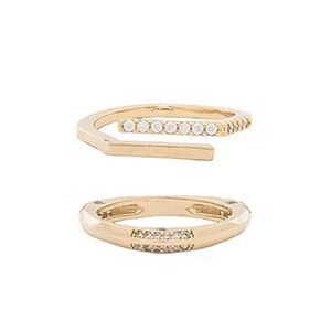 Ettika 18K Gold Plated Ring Set Size 7